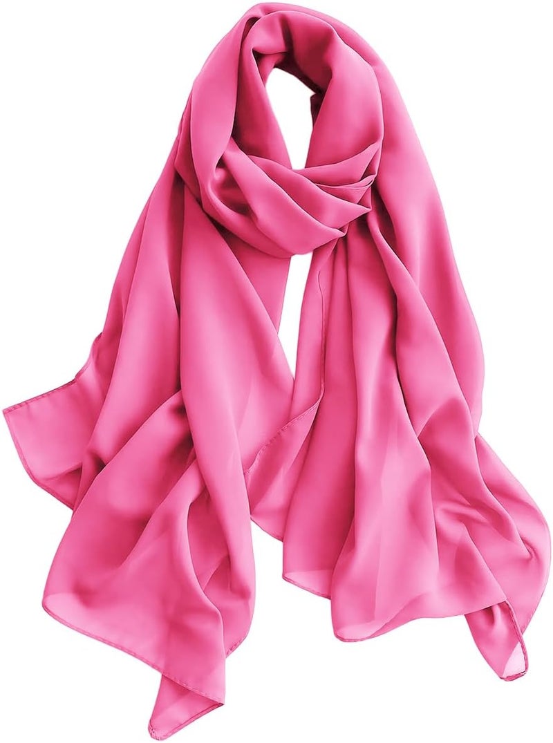 Harewom Chiffon Hijab for Women Sheer Shawl and Wraps for Wedding Bridal Scarves Summer Lightweight Sun-proof Scarf - Image 1